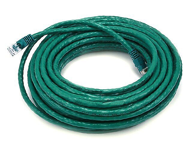 Monoprice® 50' 24AWG Cat6 UTP Ethernet Network Cable, Green