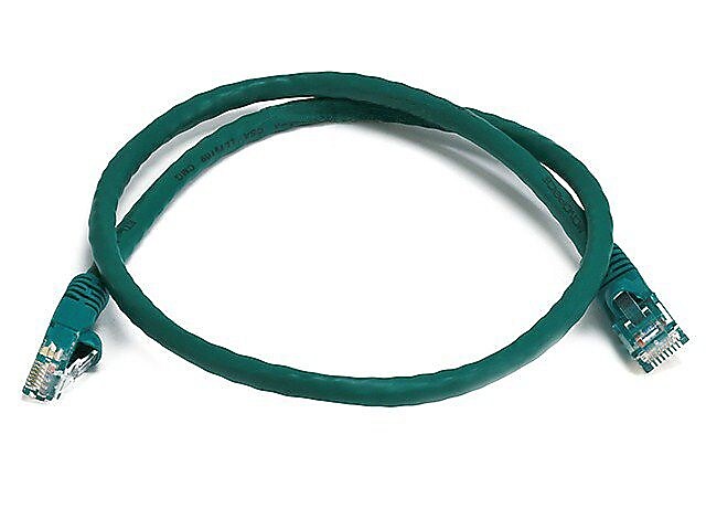 Monoprice 2' 24 AWG CAT-6 UTP Ethernet Network Cable, Green