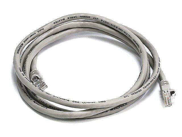 Monoprice 103428 5' CAT-6 Ethernet Network Cable, Gray