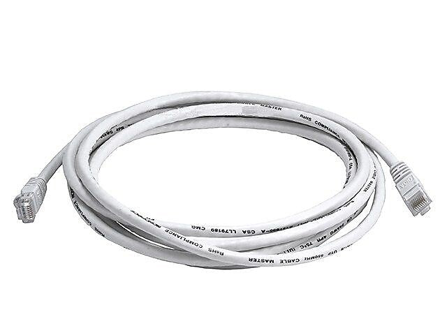Monoprice® 10' 24AWG Cat6 UTP Ethernet Network Cable, White