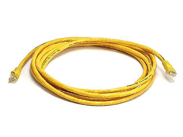 Monoprice® 10' 24AWG Cat6 UTP Ethernet Network Cable, Yellow