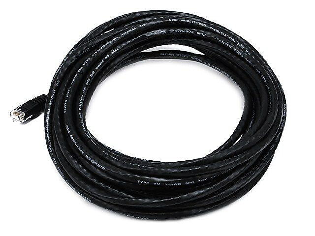 Monoprice® 30' 24AWG Cat6 UTP Ethernet Network Cable, Black