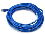 Monoprice® 25' 24AWG Cat6a STP Ethernet Network Cable, Blue