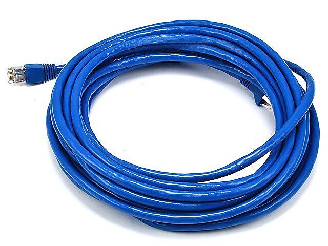 Monoprice® 25' 24AWG Cat6a STP Ethernet Network Cable, Blue