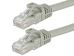 Monoprice 2' Cat-6 Networking Cable, Male to Male, Gray (109810)
