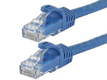 Monoprice FLEXboot Series 50' 24 AWG CAT-6 UTP Ethernet Network Cable, Blue