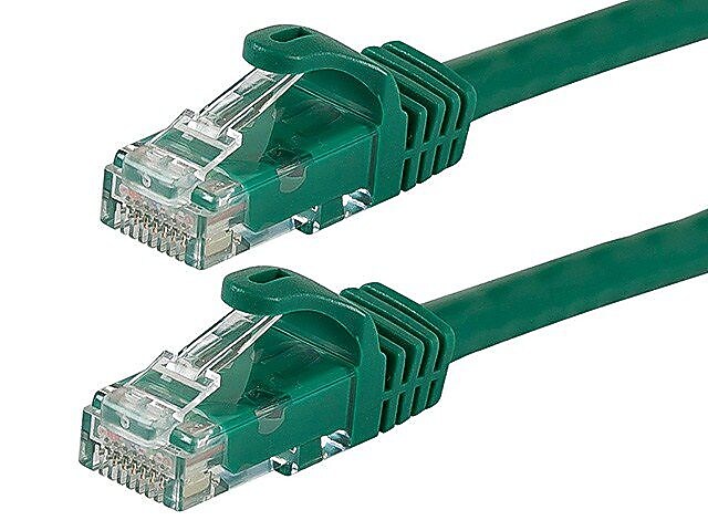 Monoprice® FLEXboot Series 50' 24AWG Cat6 UTP Ethernet Network Cable, Green