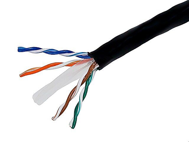Monoprice® 1000' 24AWG Cat6 UTP Stranded Bulk Ethernet Cable, Black