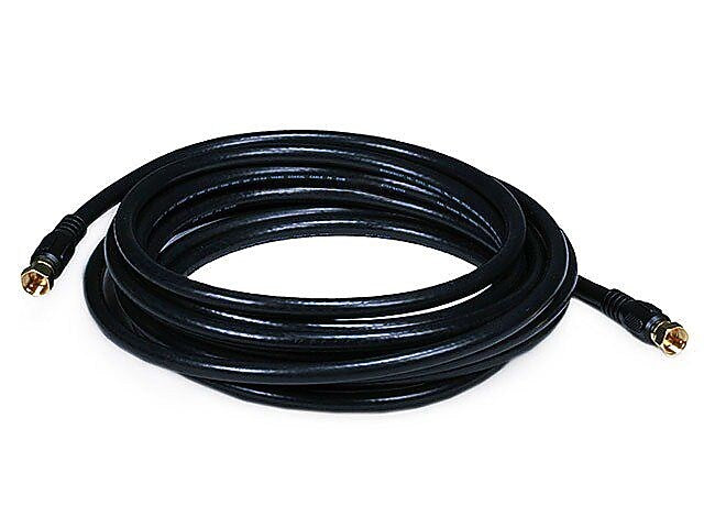 Monoprice 106314 15' RG6 Coaxial Cable, Black