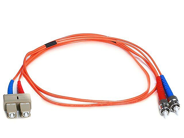 Monoprice® 1 m OM1 SC to SC Fiber Optic Cable, Orange