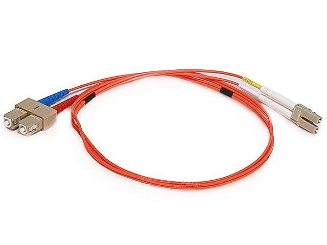 Monoprice® 1 m OM1 LC to LC Fiber Optic Cable, Orange