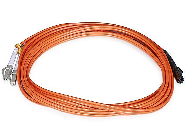 Monoprice® 30 m OM1 LC to SC Fiber Optic Cable, Orange