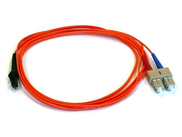Monoprice® 2 m LC to LC Single Mode Duplex Fiber Optic Cable, Yellow