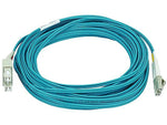 Monoprice® 10 m OM3 LC to SC Fiber Optic Cable, Aqua