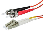 Monoprice® 20 m OM2 LC to LC Fiber Optic Cable, Aqua