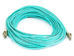 Monoprice® 20 m OM2 LC to LC Fiber Optic Cable, Aqua
