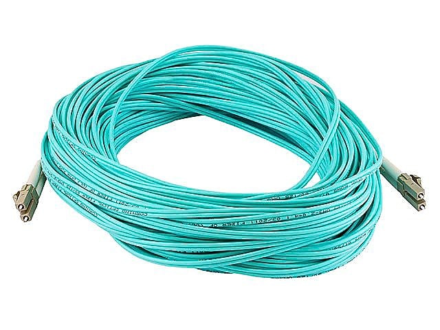 Monoprice® 30m OM2 LC to LC Fiber Optic Cable, Aqua