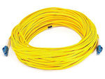 Monoprice® 30m LC to LC Single Mode Duplex Fiber Optic Cable, Yellow