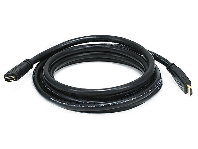 Monoprice® 10' CL2 High Speed HDMI Male to Female 24AWG Cable, Black