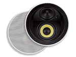 Monoprice® 160W 6.5" Dual Woofer Micro Flange In-Ceiling Speaker, White