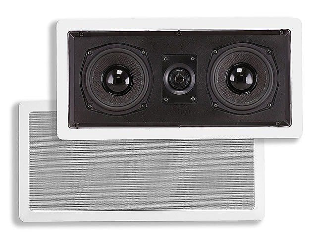 Monoprice® 100W 5 1/4" Center Channel In-Wall Speaker, White