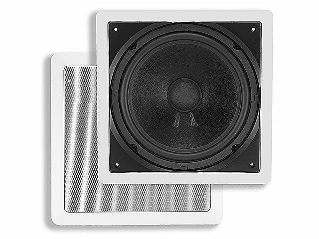 Monoprice® 160W 8" Kevlar In-Ceiling Speaker With 15 Degree Angled Woofer, White