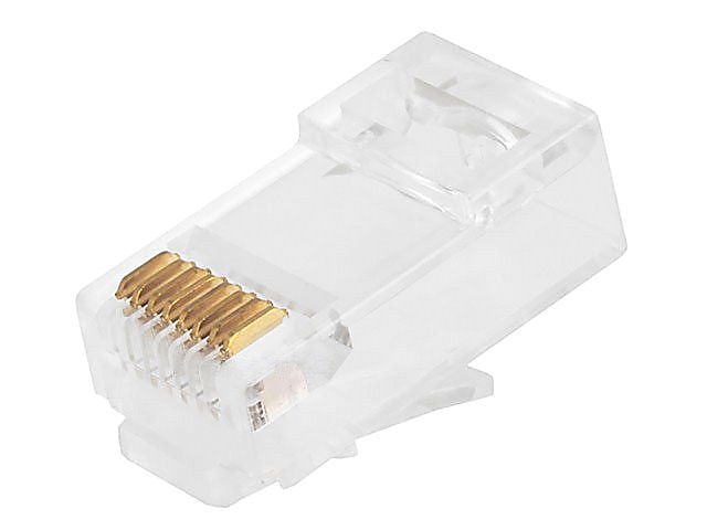 Monoprice® Cat6 Plug Solid Connector With Insert, 50u (107266)