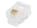 Monoprice RJ-11 6P4C Plug Round Solid Connector
