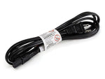 Monoprice 6 ft. 18AWG Non Polarized AC Power Cord, Female to Male, Black (107672)