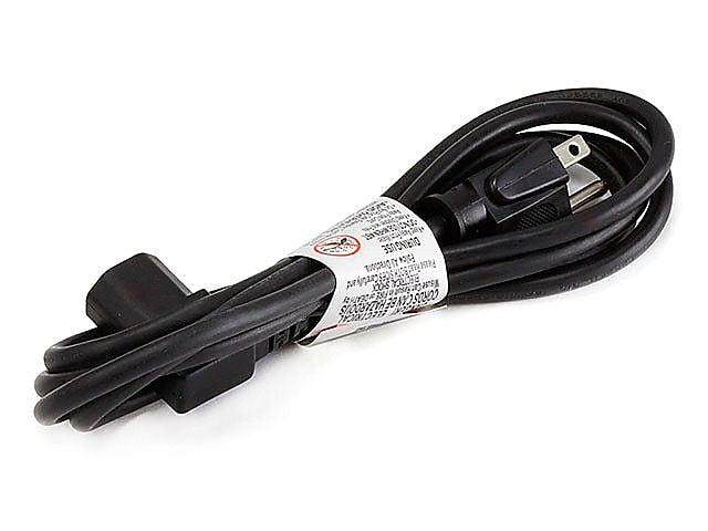 Monoprice® 6' 18AWG Right Angle Power Cord With PC Power Connector Socket, Black
