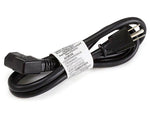 Monoprice® 3' 16AWG Right Angle Power Cord With PC Power Connector Socket, Black