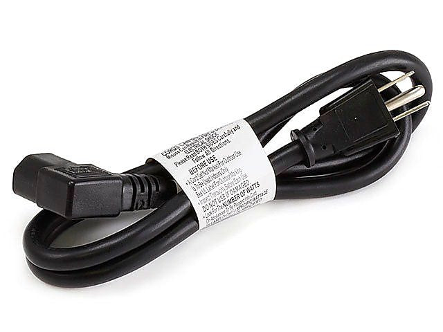 Monoprice® 3' 16AWG Right Angle Power Cord With PC Power Connector Socket, Black