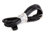 Monoprice® 10' 14AWG Right Angle Power Cord With PC Power Connector Socket, Black