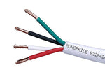 Monoprice® 250' CL2 2-Conductor 18AWG Oxygen-Free Copper Wire Cable For Loud Speaker, White