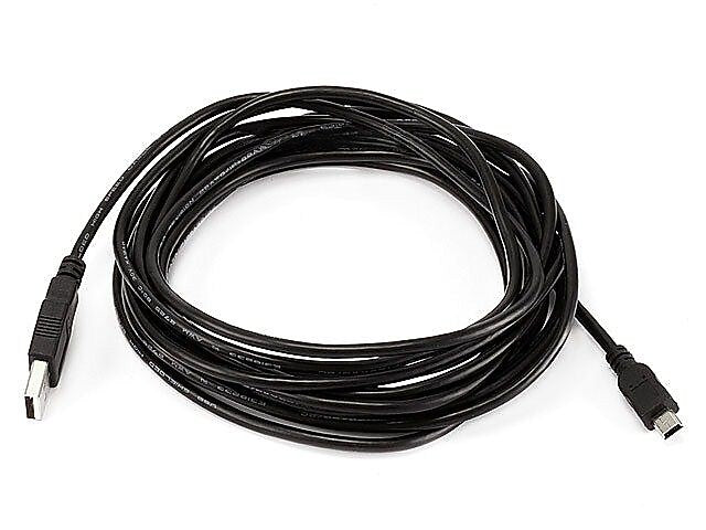 Monoprice® 15' USB 3.0 A Male to A Female Active Extension Cable, Black