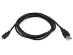 Monoprice® 6' USB 2.0 A Male to Micro 5pin Male 28/28AWG Cable, Black