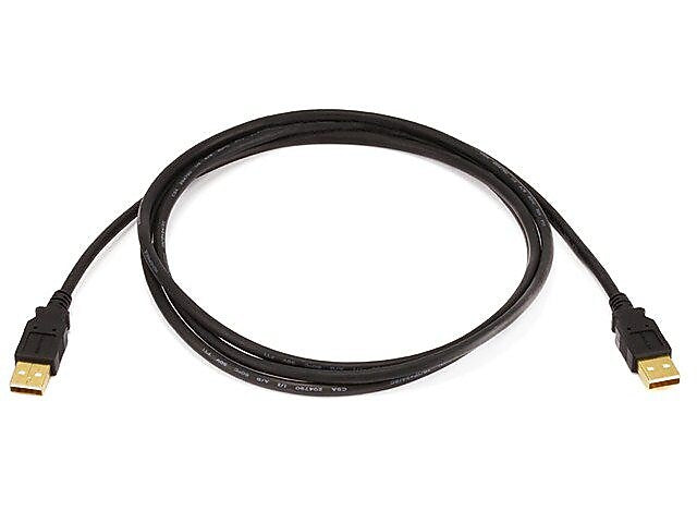 Monoprice 6' USB 2.0 Male to Male Data Transfer Cable, Black