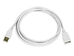 Monoprice 6' USB 2.0 Male to Female Extension Cable, White