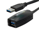 Monoprice® 15' USB 3.0 A Male to A Female Active Extension Cable, Black