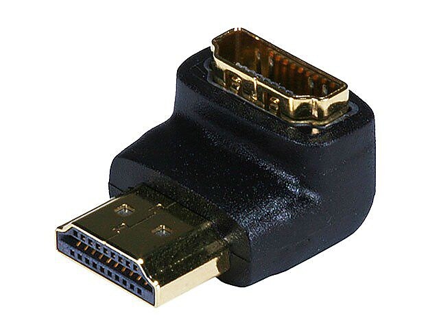 Monoprice® 90 Deg HDMI Male To Female Port Saver