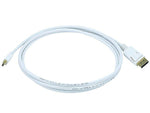 Monoprice® 6' Mini DisplayPort Female to DisplayPort Male 32AWG Cable, White