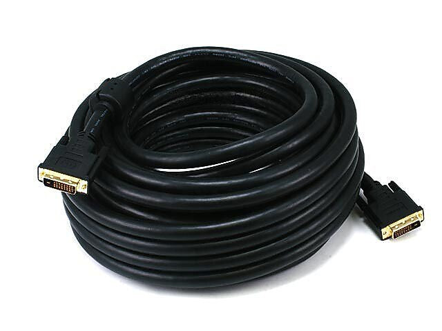 Monoprice® 50' CL2 24AWG Dual Link DVI-D Cable, Black