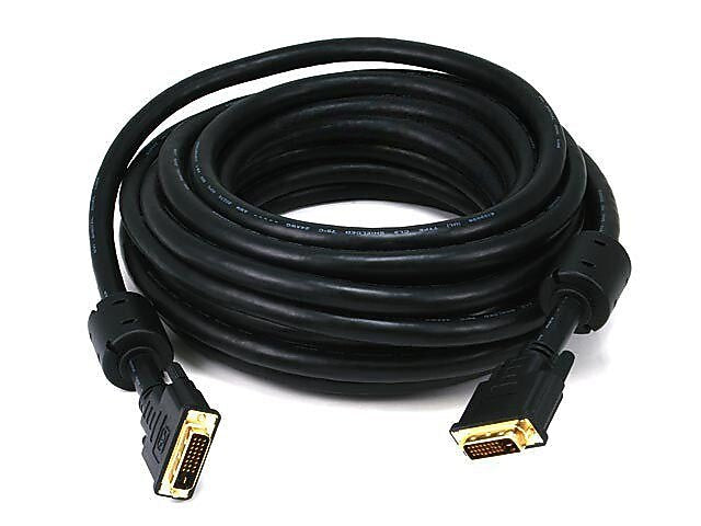 Monoprice® 35' CL2 24AWG Dual Link DVI-D Cable, Black