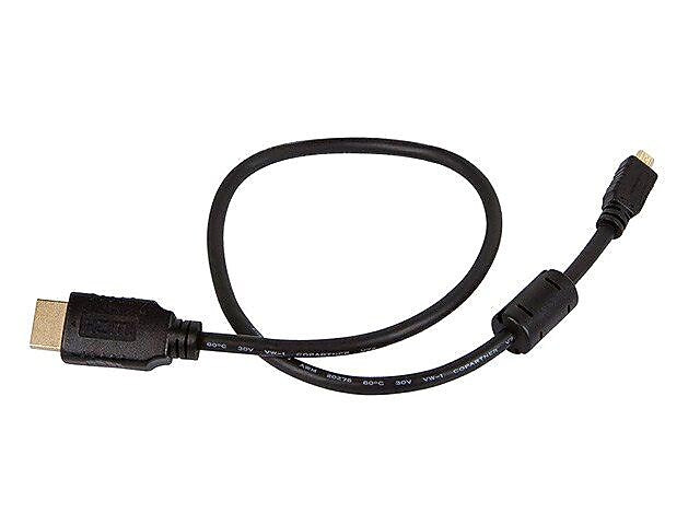 Monoprice® 1.5' High Speed HDMI Micro Male to HDMI Male 34AWG Ethernet Cable, Black