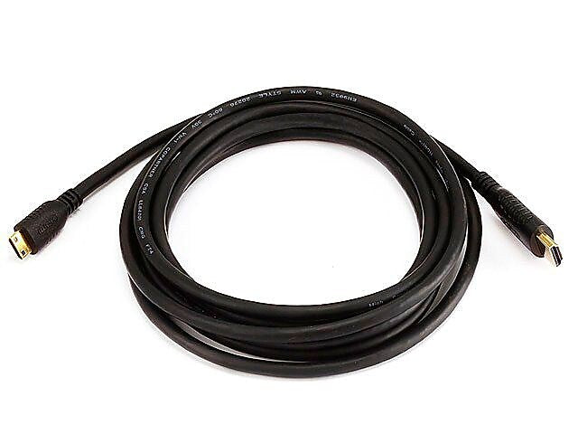 Monoprice 10' HDMI to HDMI Mini 30AWG Cable, Black