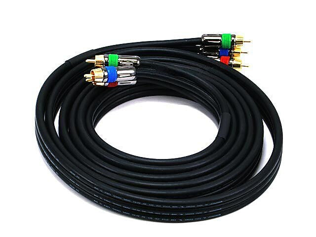 Monoprice Premium 5347 10' RCA Audio/Video Cable, Black