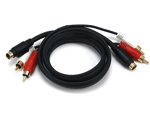 Monoprice® 3' RCA Male to Male Audio/Video Coaxial Cable, Black