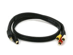 Monoprice® 3' Gold Plated Super VGA Male to Male Monitor Cable With Ferrites, Black