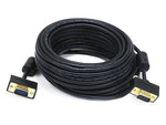 Monoprice® 35' Ultra Slim Super VGA Male to Male 30 to 32AWG Monitor Cable With Ferrites, Black
