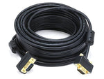 Monoprice® 50' Ultra Slim Super VGA Male to Female 30 to 32AWG Monitor Cable With Ferrites, Black